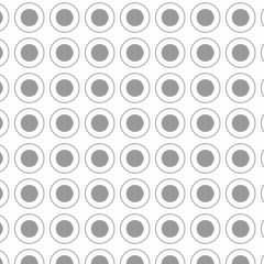 Seamless pattern of circles, a simple and modern design