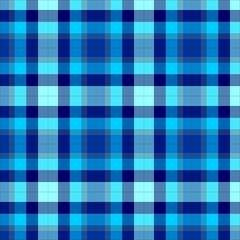 Plaid pattern with shades of blue