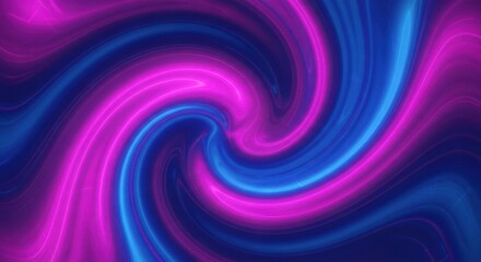 Fototapeta premium Vibrant swirling abstract background of neon pink and electric blue light