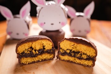 Chocolate Bunny Cake Sandwiches