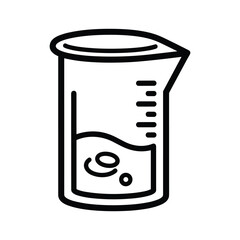 Beaker with liquid icon