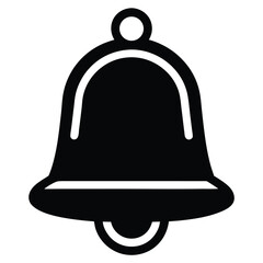 notification bell icon on white