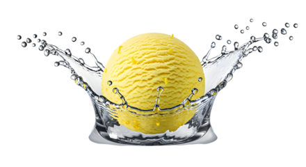 Colorful Ice Cream Splash – Minimal Food Concept