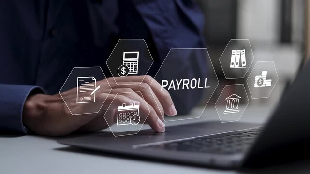 Payroll management concept. payment of salaries to employees, scheduling, and efficient payroll operations.