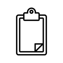 Clipboard icon, a portable writing surface