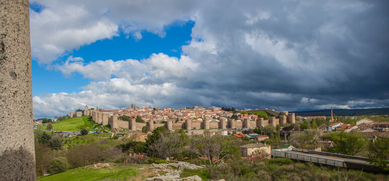Walls of Avila, completed between the 11th and 14th centuries, Spain