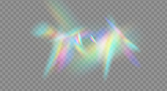 Png crystal rainbow, prism rainbow light, abstract jewelry reflex prism, transparent flare glowing glass overlay light png, diamond spectrum effect sparkle
