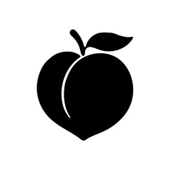 Peach vector design art and illustration