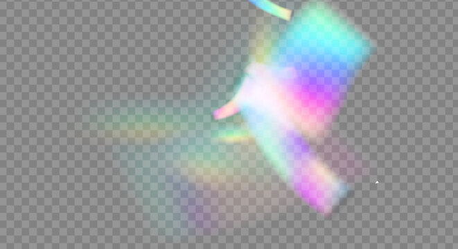 Png crystal rainbow, prism rainbow light, abstract jewelry reflex prism, transparent flare glowing glass overlay light png, diamond spectrum effect sparkle