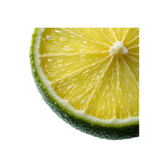Zesty Citrus: A vibrant lime wedge showcasing its refreshing juicy interior, the image captures the bright zest and natural freshness