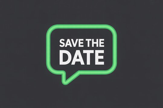 Save the date invitation template for wedding event party celebration design