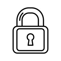 Padlock icon, security and privacy concept