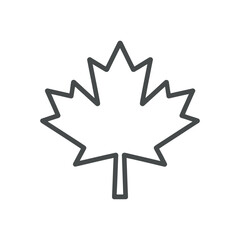 Maple Leaf Symbol of Canada Emblem Represents Canadian Identity And Natural Beauty With White Background