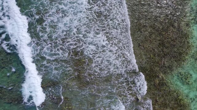 Espuma de Mar, olas, video drone, 