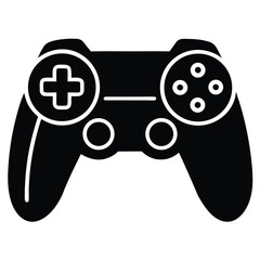 gamer controller icon on white