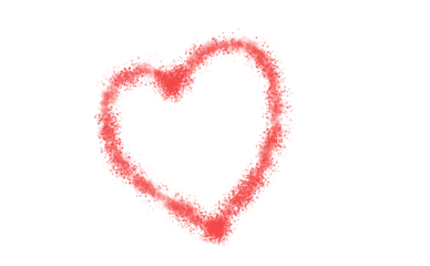 Red heart shape with grainy texture for love concept