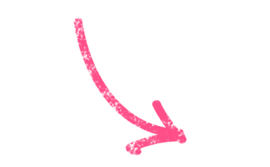 Hand drawn pink arrow pointing down