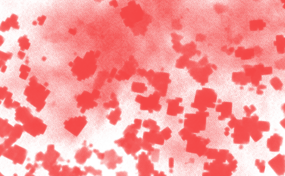 Red paint brush stroke for abstract design use