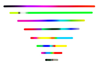 Abstract Color Line Shapes – Straight Lines Vector Design, Fun Kid Pattern, Organic Doodle Ribbon Elements