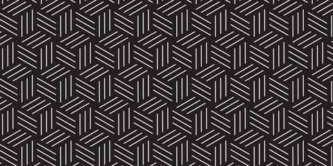 Futuristic minimal textile background. Modern chevron vector pattern. Seamless pattern with hexagon fabric geometric pattern. Abstract ornament diamond tile design.	