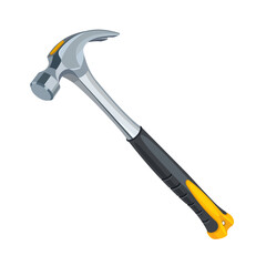 Construction hammer isolated on white background. Vector illustration