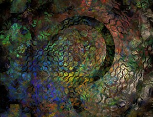 Imaginatory fractal abstract background Image