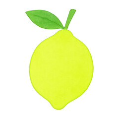 PNG Bright watercolor lemon illustration.