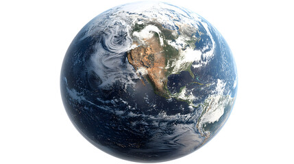 Obraz premium High-resolution image of earth displaying north america from space