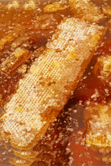 close up of honey, honey background, sweet honey, texture.