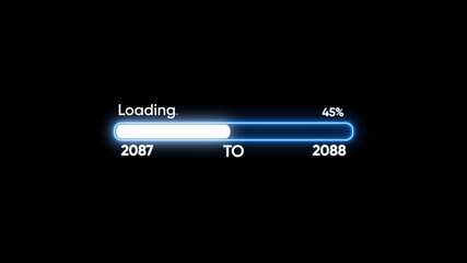 Loading bar from 2087 to 2088 with 27 percent complete progress bar progress