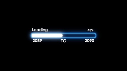 Loading bar from 2089 to 2090 with 27 percent completion progress bar progress
