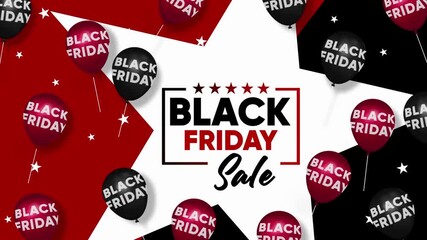 Black Friday Transparent Video, Black Friday alpha Video, Sale and discount promotion, video animation Black Friday Sale, sale banner Video - Powered by Adobe