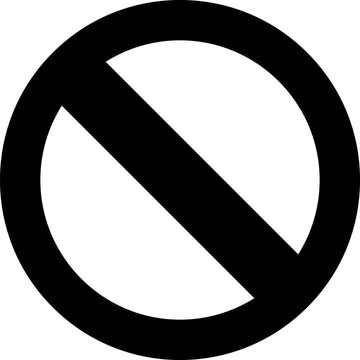 Sign forbidden. Forbidden Sign. Sign forbidden. No sign. Icon symbol ban. Do Not Enter. - Transparent Background