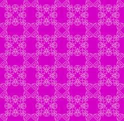 Beautiful pink lace ornament. Seamless pattern for fabric or wallpaper.
