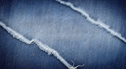 Worn denim fabric close-up texture