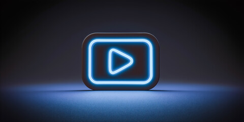 SNS動画・ショートムービー向けプレイアイコン背景素材