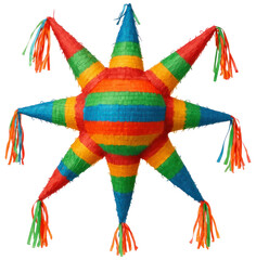 Colorful Star Shaped Pinata with Tassels