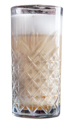 Latte in a tall glass
