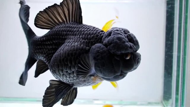 Goldfish swimming in an aquarium