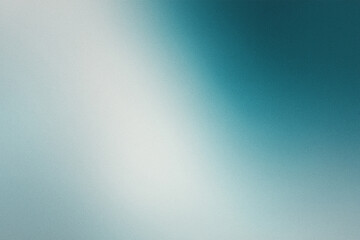 Abstract Grainy Gradient Background – Aqua Blue and Silver Gray Soft Film Texture