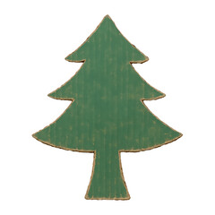 PNG Rustic green Christmas tree illustration.