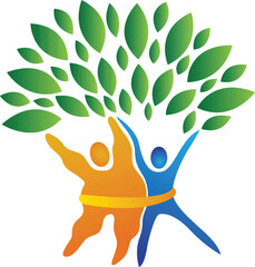 illustration art of a Unity for a Greener Future logo with isolated background