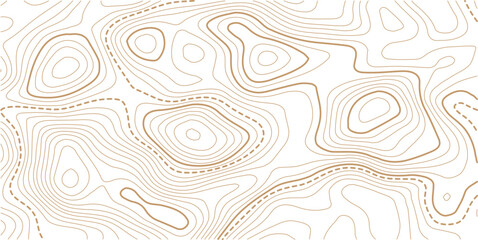 Topographic gold luxury map background. Geographic abstract pattern. The topo contour or wallpaper.Modern design with White background with topographic wavy pattern design.