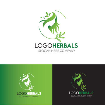 Organic Herbal Cosmetics Brand Logo Design