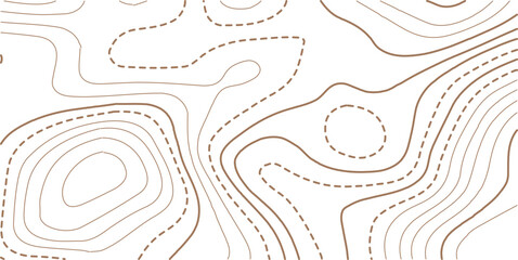 Abstract topo contour map on white background, Topographic map Topographic contour lines map seamless pattern.  Design materials. Print image, Abstract bacground. Vector illustration.