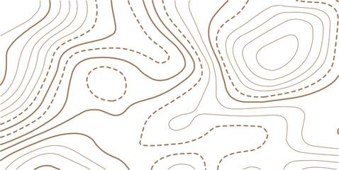 Abstract topo contour map on white background, Topographic map Topographic contour lines map seamless pattern.  Design materials. Print image, Abstract bacground. Vector illustration.