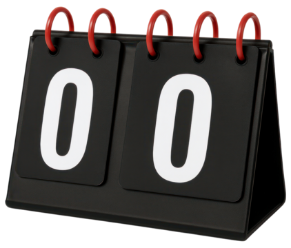 Referee Score Flipper with Numbers