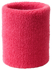 Moisture Wicking Performance Wristband Pink Fuzzy Design