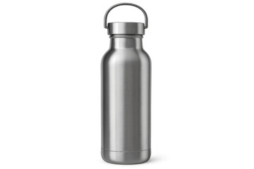 Reusable stainless steel insulated water bottle transparent background
