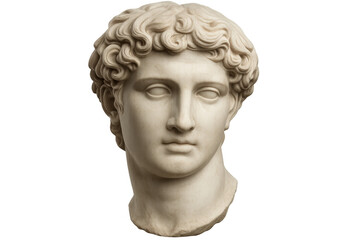 Classical marble bust sculpture of an ancient god
